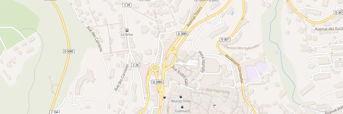 Plan du 6 Av Thiers à Grasse