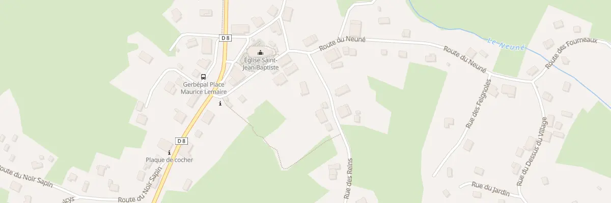 Plan du 2 Rue des Reins à Gerbépal