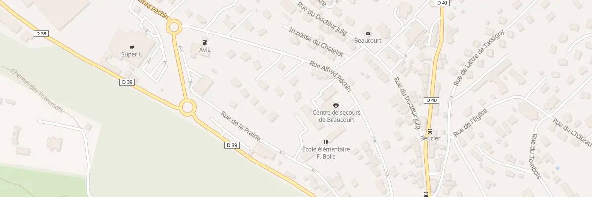 Plan du 21B Rue Alfred Péchin à Beaucourt