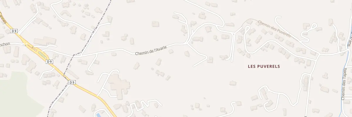 Plan du 264 Che de l’Avarie à Pégomas