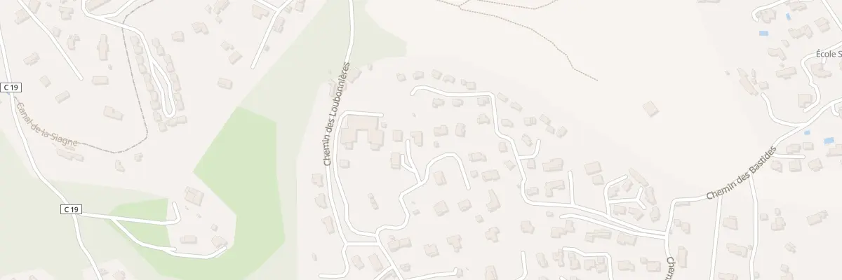 Plan du 85 Che des Loubonnieres à Grasse