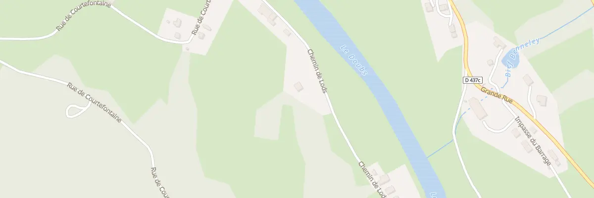 Plan du 6 Che de Lods à Vaufrey