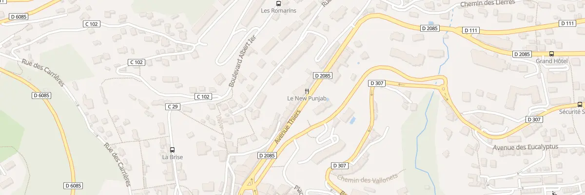 Plan du 21 Av Thiers à Grasse