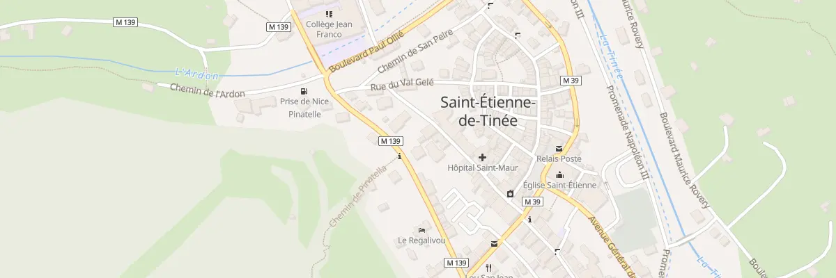 Plan du 4 Rue Droite à Saint-Étienne-de-Tinée