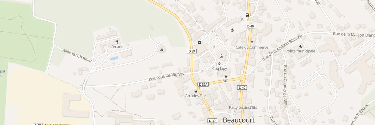 Plan du 2 Rue sous les Vignes à Beaucourt