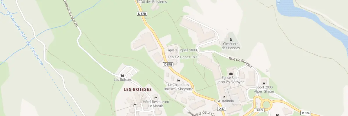 Plan du 406 Rte des Ruines à Tignes