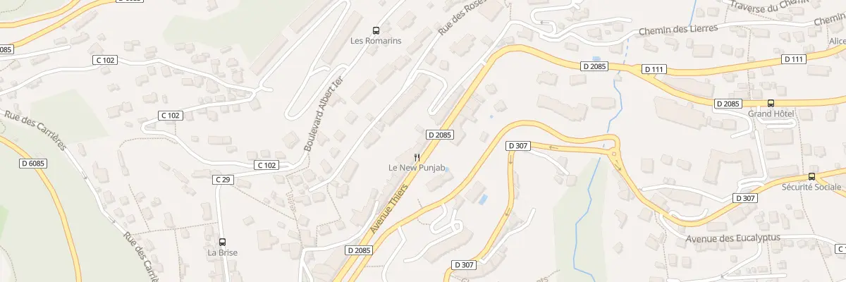 Plan du 25 Av Thiers à Grasse