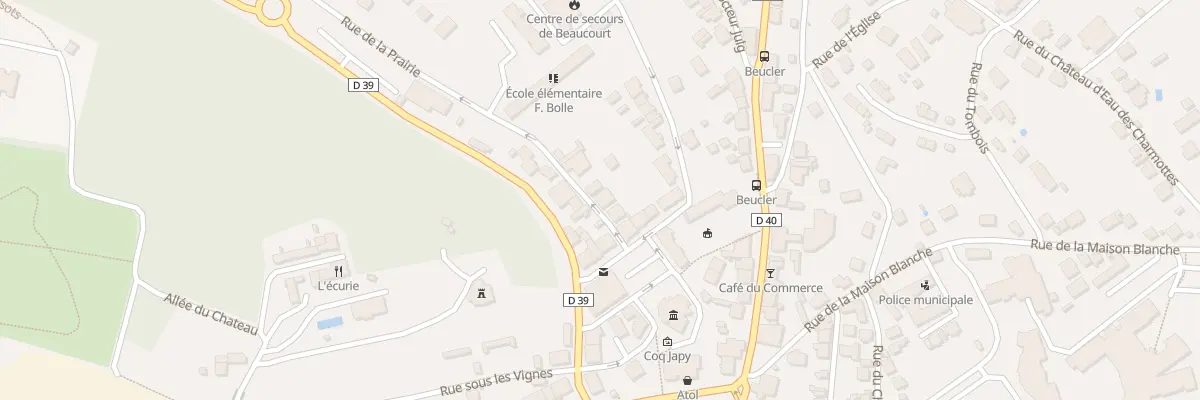 Plan du 2 Rue de la Prairie à Beaucourt