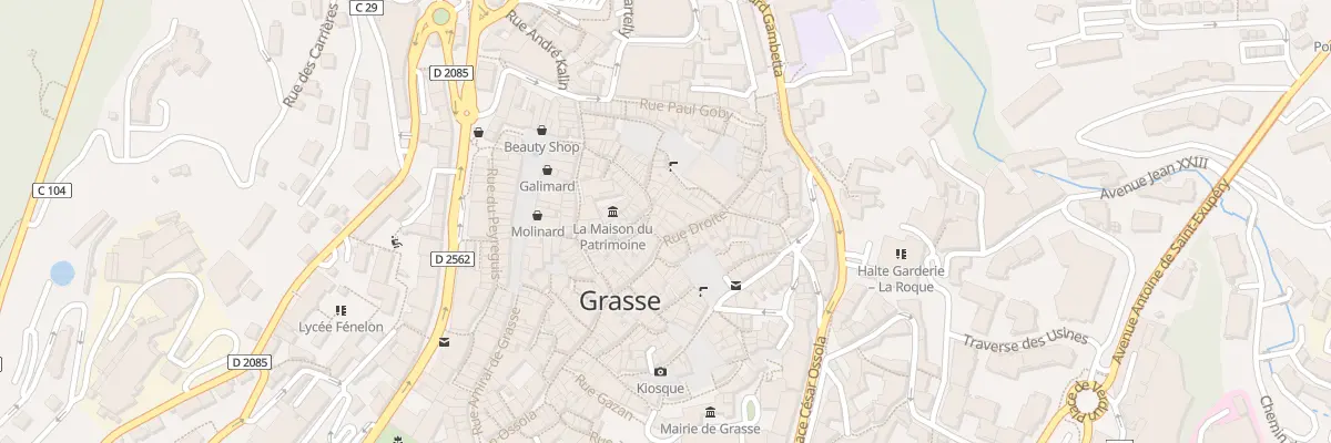 Plan du 37 Rue Droite à Grasse