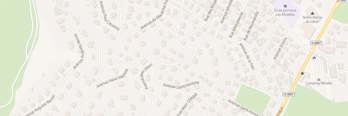 Plan du 296 Av de la Belle France à Mandelieu-la-Napoule