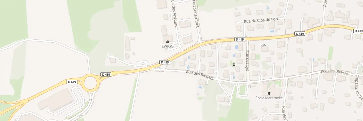 Plan du 5194 Rue des Bleuets à Bessoncourt