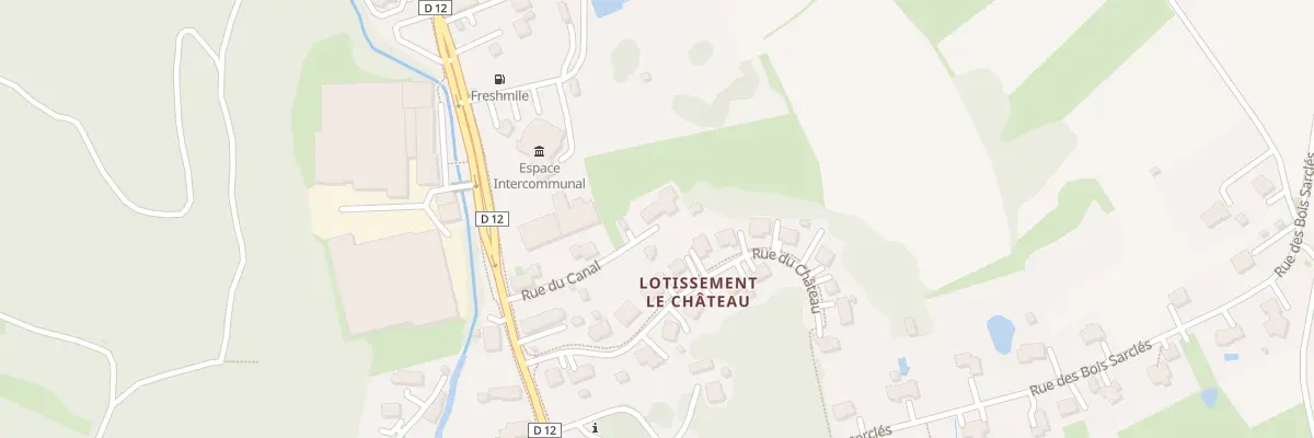 Plan du 3 Rue du Canal à Étueffont
