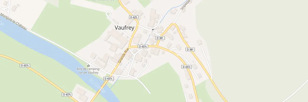 Plan du 22 Rue Grande à Vaufrey