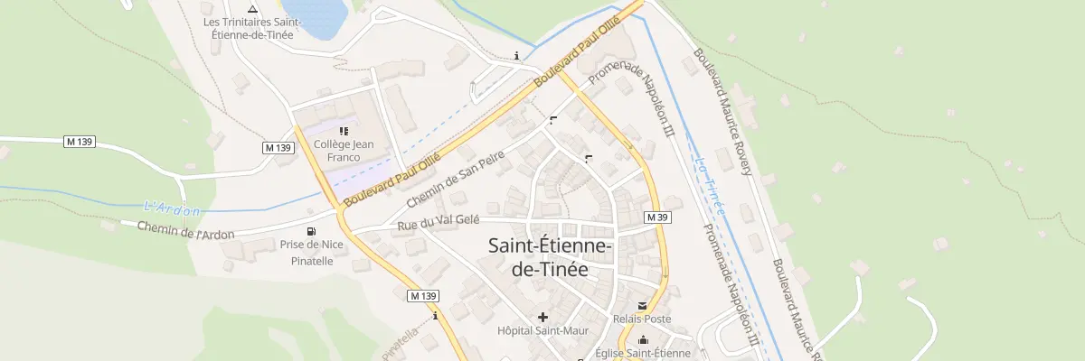 Plan du 6 Rue du Pasquier à Saint-Étienne-de-Tinée