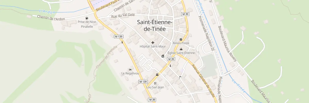 Plan du 26 Rue Droite à Saint-Étienne-de-Tinée