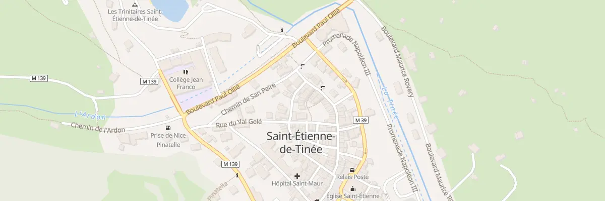 Plan du 5 Rue du Planet à Saint-Étienne-de-Tinée