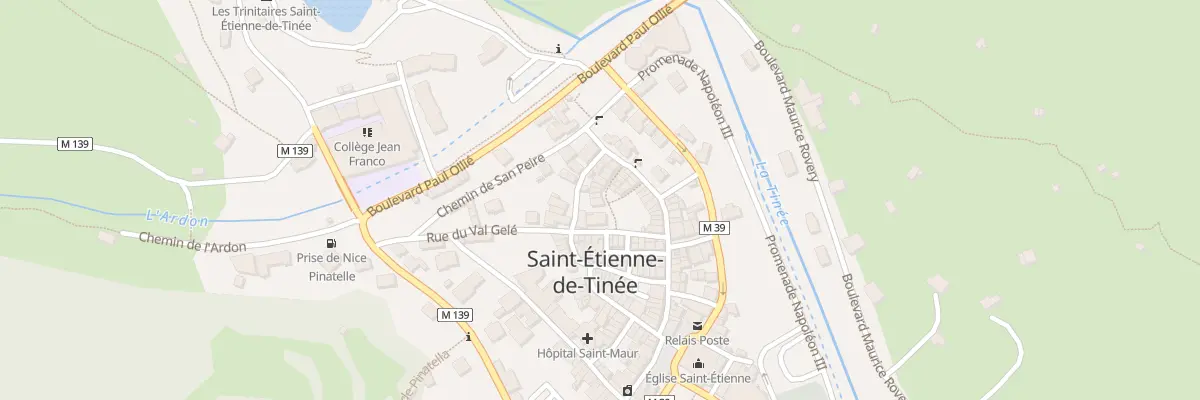 Plan du 1 Rue du Planet à Saint-Étienne-de-Tinée