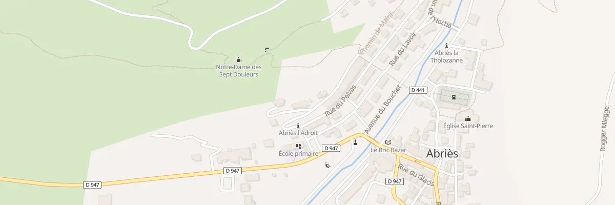 Plan du 9 Che du Malrif à Abriès-Ristolas