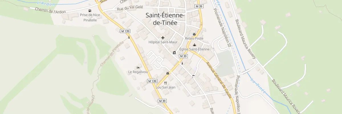 Plan du 32 Rue Droite à Saint-Étienne-de-Tinée
