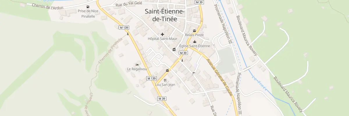 Plan du 36 Rue Droite à Saint-Étienne-de-Tinée