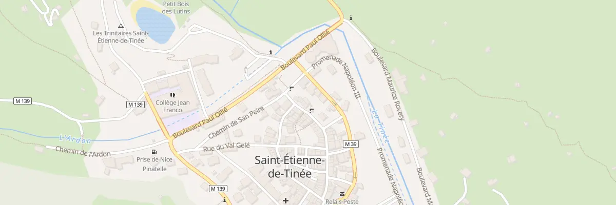 Plan du 11 Rue Longue à Saint-Étienne-de-Tinée