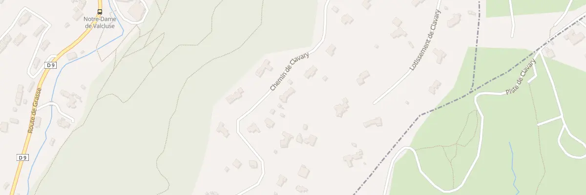 Plan du 2320 Che de Clavary à Auribeau-sur-Siagne