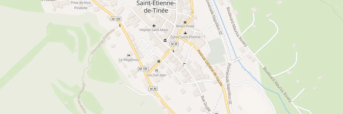 Plan du 40 Rue Droite à Saint-Étienne-de-Tinée