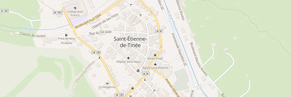 Plan du 34 Rue Longue à Saint-Étienne-de-Tinée