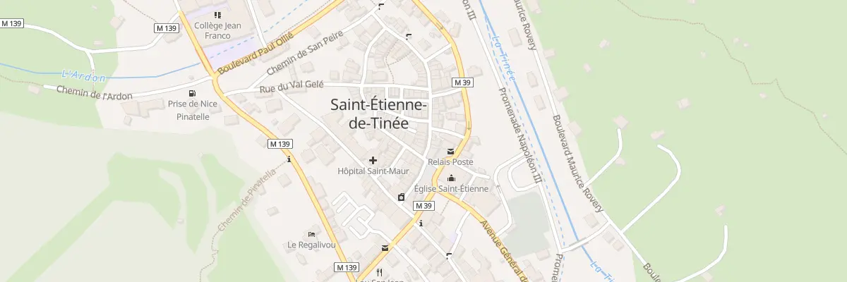 Plan du 38 Rue Longue à Saint-Étienne-de-Tinée