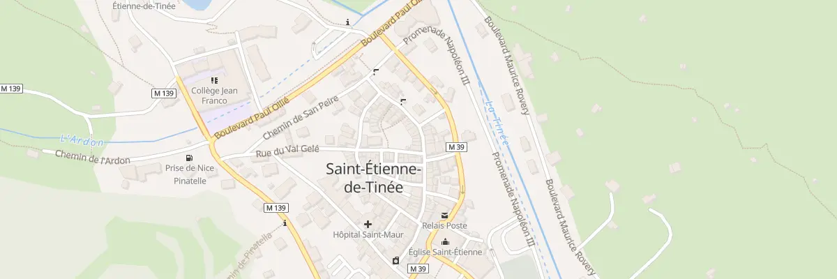 Plan du 20 Rue Longue à Saint-Étienne-de-Tinée