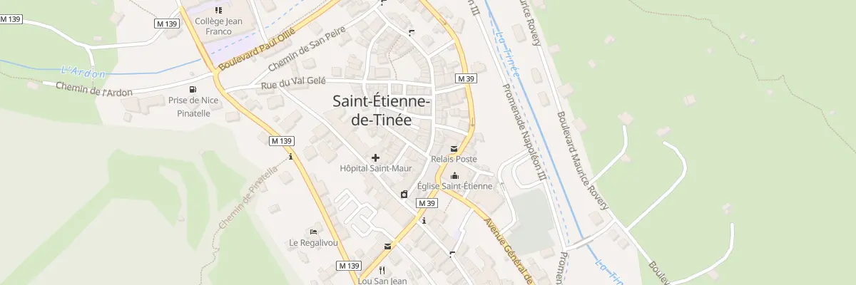 Plan du 40 Rue Longue à Saint-Étienne-de-Tinée