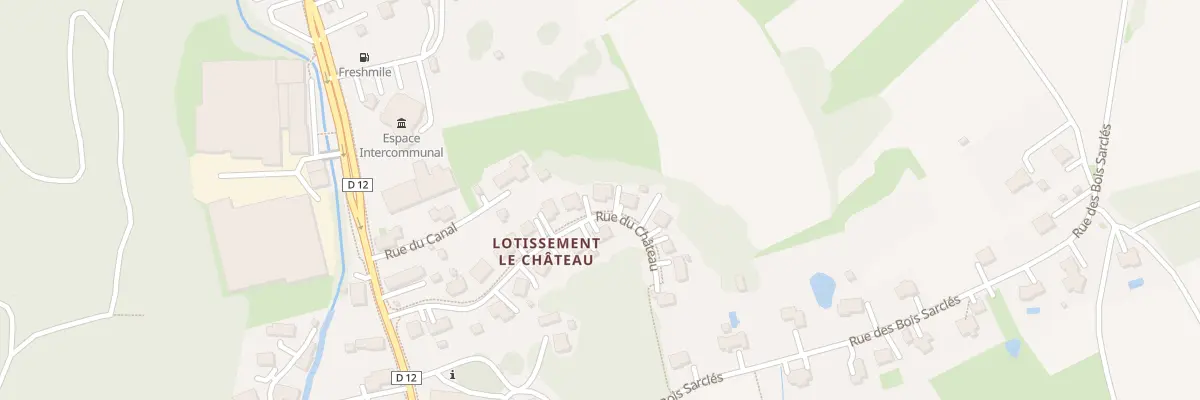 Plan du 14 Lot Le Chateau à Étueffont