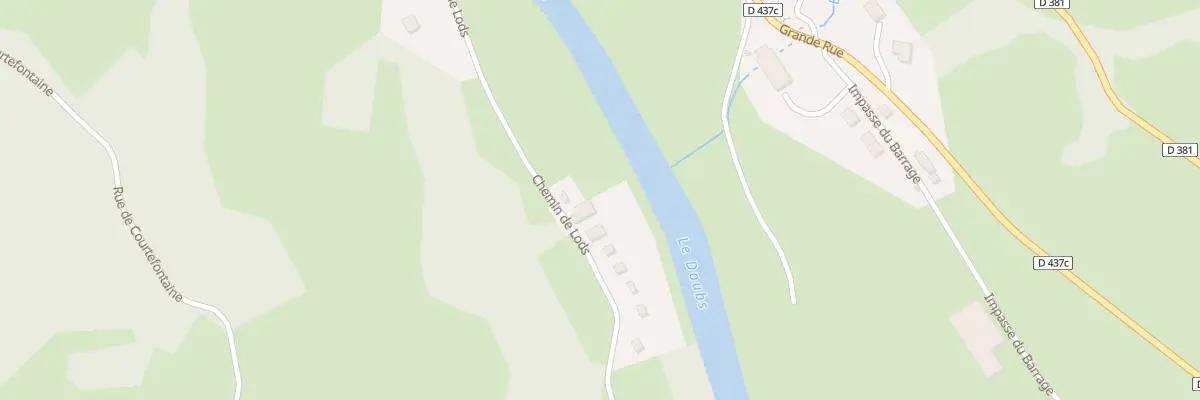 Plan du 15 Che de Lods à Vaufrey