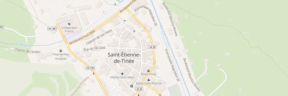 Plan du 25 Rue Longue à Saint-Étienne-de-Tinée
