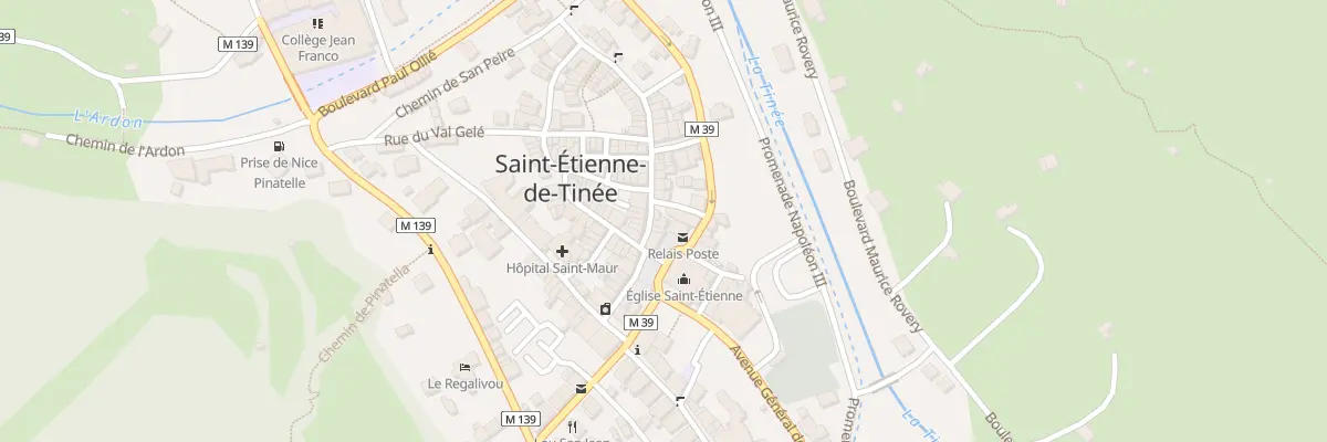 Plan du 39 Rue Longue à Saint-Étienne-de-Tinée