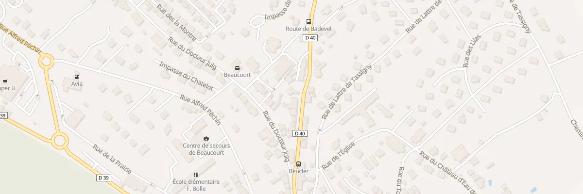 Plan du 65 Rue Pierre Beucler à Beaucourt