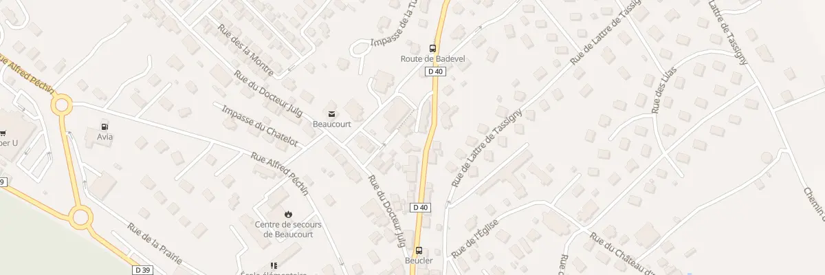 Plan du 69 Rue Pierre Beucler à Beaucourt