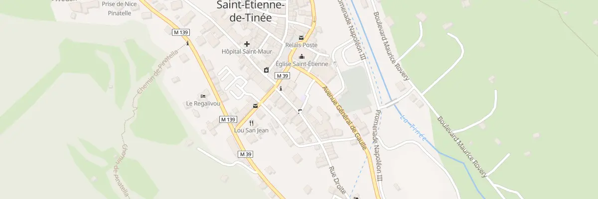 Plan du 15 Rue Droite à Saint-Étienne-de-Tinée
