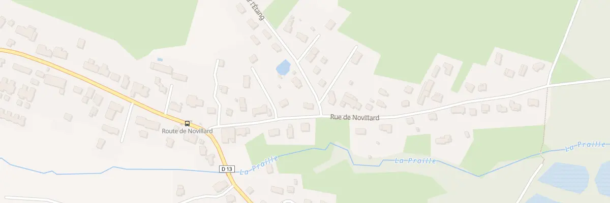 Plan du 13 Che sur l’Etang à Vézelois