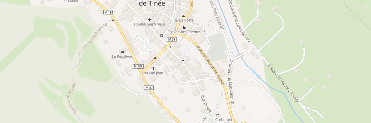 Plan du 19 Rue Droite à Saint-Étienne-de-Tinée