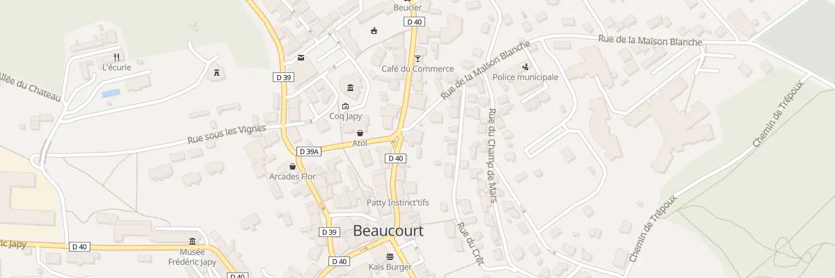 Plan du 12 Rue Pierre Beucler à Beaucourt