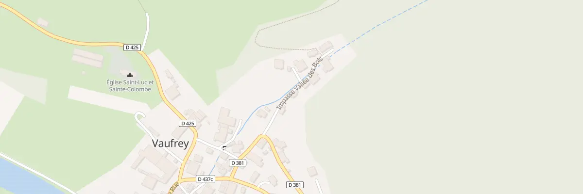 Plan du 2 Imp Vallee des Bois à Vaufrey