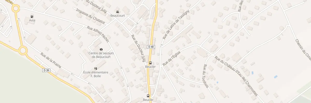Plan du 50 Rue Pierre Beucler à Beaucourt