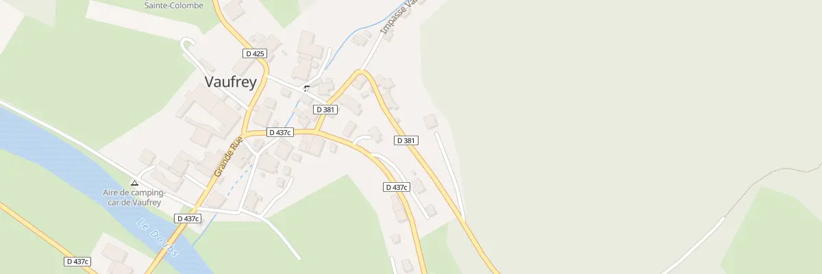 Plan du 5075 La Cote du Gay à Vaufrey
