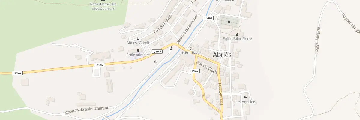 Plan du 1 Pl du Glacis à Saint-Véran