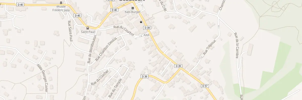 Plan du 22 Rue Charles de Gaulle à Beaucourt