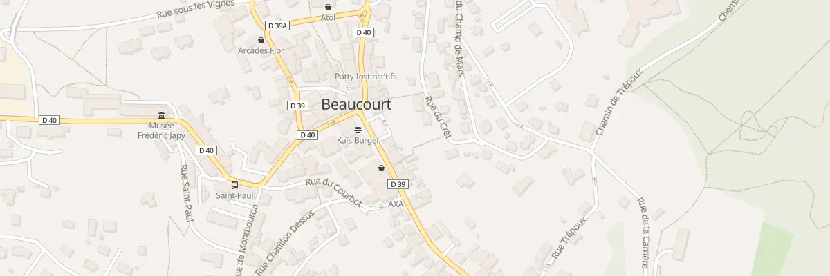 Plan du 5B Rue Charles de Gaulle à Beaucourt