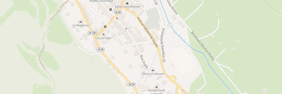 Plan du 35 Rue Droite à Saint-Étienne-de-Tinée