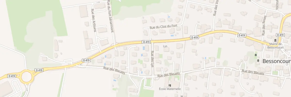 Plan du 10 Rue des Lys à Bessoncourt