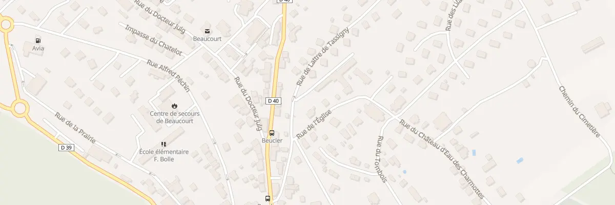 Plan du 2 Rue Marechal de Lattre à Beaucourt